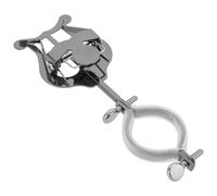 Hemobllo Clarinet Marching Lyre Music Holder Portable Sheet Music Clip Clamp for Marching Band Musicians, Black Metal Clarinet Flip Folder Suitable for Outdoor Performances