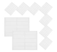 Hemobllo Cloth Sticker 100 Pcs Self-Adhesive Fabric Labels Writable Name Tags No Iron Laundry Labels Reusable for Nursing Home and Laundry Organization