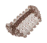 Hemobllo Coffee Lace Headband for Women, Soft and Comfortable Polyester Hair Accessory, Versatile Boho Style Head Covering, Vintage and Stylish Hair Hoop for Seniors