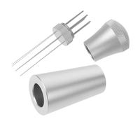 Hemobllo Coffee Powder Distribution Clump Breaking Coffee Station Tool Stainless Steel Espresso Stirrer Needle with Base Convenient Storage Silver