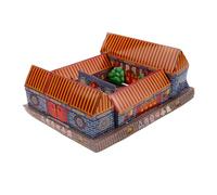 Hemobllo Colorful Ancestor Paper Villa Sacrificial Crafts Decor for Ghost Festival and Ancestral Worship Easy to Burn with Smoke and Complete Ash Cleanup Traditional Chinese Paper Offering