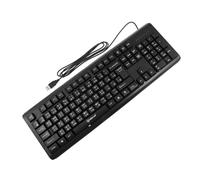 Hemobllo Compact USB Keyboard Engraved Zhuyin Characters Sturdy Build Stable Performance Random Style for Work and Home