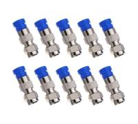 Hemobllo Connectors Prevent Moisture Penetration and Low Attenuation 10pcs Waterproof Compression Fittings with Brass and Polyethylene Material for Cable for Home Tv