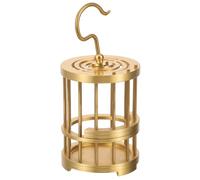 Hemobllo Copper Birdcages Vintage Creative Shaped Bird Cage with Fine Craftsmanship Elegant Golden Cage for Birds and Insects Suitable for Pet Owners