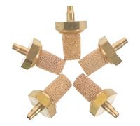 Hemobllo Copper Filter Nozzle Universal Design Compatibility 5pcs M5 Air Stone Bubble Diffuser with Efficient Oil Pipe Protection for Snow Machine and Fog Machine for Indoor Theatres