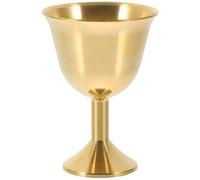 Hemobllo Copper Goblet Golden Resistant to Aging Does Not Fade Easily Multi-Function Cup for Enthusiasts of Eastern Deities at Home Or in A Temple