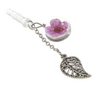 Hemobllo Crafted Earphone Protector Gradient Color Cover Heart Design Dust Plug for Phone Charging Port