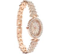 Hemobllo Creative Watch Ornament Stylish Women Watch Rhinestone Embellished Metal Quartz Elegant Fashionable Suitable for Clothing