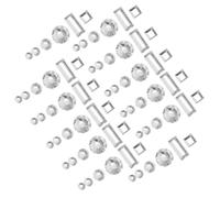 Hemobllo Crystal Flat Bottom and Square Nail Drills for Manicure Charm, Long-lasting and Easy to Use Nail Art Accessories for Birthday Party Decoration