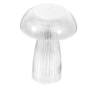Hemobllo Crystal Jellyfish Night Light Unique Mushroom Table Lamp for Bedroom Aesthetic Bedside Lamp with Warm Soft Light for Spaces and Cozy Atmosphere