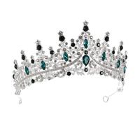 Hemobllo Crystal Rhinestone Crown Tiara for Women Elegant Birthday Queen Headpiece for Bridal Parties Coming of Age Ceremonies and Princess Themed Events Stylish Hair