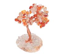 Hemobllo Crystal Tree Ornament Warm Personality Gentle and Simple Design Wishing Tree Decoration for Birthdays and Housewarming Random Color