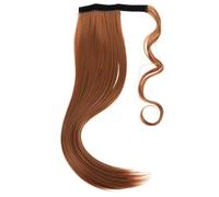 Hemobllo Curly Ponytail Extension Hairpiece Wrap around Synthetic High Temperature Silk Hairpiece with Voluminous Hair, Easy to Wear for Dating and Cosplay