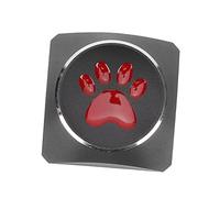 Hemobllo Custom Electroplating Cat Paw Keycap Aluminium Alloy Metal Mechanical Keyboard Key Embossed Side Print Colourful Keycap for Game Players Gaming Keyboard Accessory