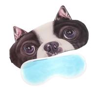 Hemobllo Cute Animal Eye Mask Lightweight Short Plush Material for Sleeping with 3D Dog Design Fit and Light Blocking for Travel, Families and Hotels