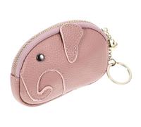 Hemobllo Cute Elephant Small Coin Purse with Zipper, Lightweight Tiny Wallet Pouch for Women, Purple Coin Holder Keychain Bag Accessory for Travel and Daily Use