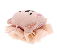 Hemobllo Cute Lion Bath Puff for Babies with Soft and Gentle Polyester and Gauze Material, Two-in-one Functionality as Body Exfoliator Scrubber, Shower Accessory for Bath Time Fun
