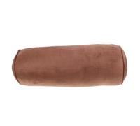 Hemobllo Cylinder Yoga Pillow Foot Support Pillow 15x40cm Coffee Velvet Cover Cotton Cloth Fine Stitching Easy to Clean for Waist and Foot Beauty Treatments at Home