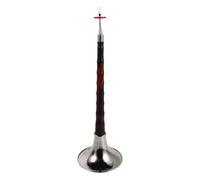 Hemobllo D Key Suona Wind Instrument in Imitation Rosewood with Silver Bell, Sturdy Chinese Traditional Musical Instrument for Daily Practice and Cultural Events