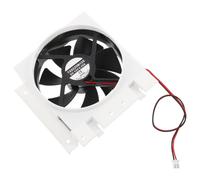 Hemobllo Dc 12v with Plastic Bracket Cooling Fan for Water Dispensers | Brushless Build, Black Plastic Housing, Stable Mounting, Low Noise Operation for Office Break Rooms