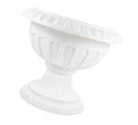 Hemobllo Delicate Vintage Roman Flowerpot Plastic Urn Planter for Garden Porch Front Door Reusable Flower Pot for Indoor Outdoor Plants and Wedding Decoration Height