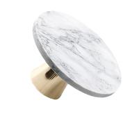 Hemobllo Dessert Display Tray Marble Cake Stand Round 20Cm Cupcake Holder Suitable for Weddings and Holiday Parties