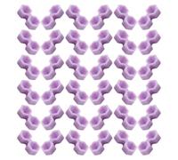 Hemobllo Diamond Cone Lash Extension Glue Cup with Two Holes, Purple Eyelash Styling Tool for Professional Grafting and Volume Lash Supplies