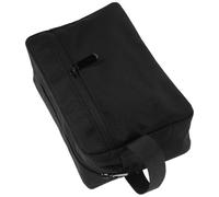 Hemobllo Digital Storage Bag with Zips for Travel and Work, Black Polyester Electronics Pouch Protects from Dirt and Scratch, Compact Cable Organizer for Mobile Hard Disk and Earphones