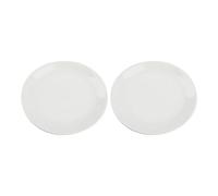 Hemobllo Dipping Plates for Hot Pot Seasoning Side Dishes Multi-Purpose Round 2pcs White Ceramic Stable and Craft Home Decor for Restaurant and Electric Oil Aromatherapy Burner