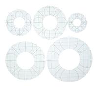 Hemobllo DIY Sewing Quilting Rulers 5Pcs Acrylic Patchwork Templates Easy Storage for Quilters and Craft Enthusiasts