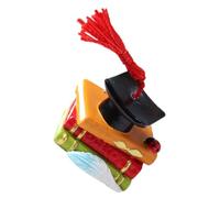 Hemobllo Doctor Graduation Cap and Book Resin Cake Topper Graduation Party Cake Decor Tabletop Resin Ornament