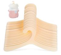 Hemobllo Dog Clothes Hangers Pet Apparel Rack Beige 40 Pcs Plastic Lightweight Easy to Carry with Fine Workmanship for Store Them for Small Pets the Closet or Shelf