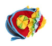 Hemobllo Dog Snuffle Mat for Interactive Scent Training Washable Foraging Pad Colorful Flower Design Activity Blanket for Dogs to Skills and Promote Wellbeing