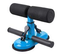 Hemobllo Double Bar Sit-up Assist Device with Non-slip Suction Cups and Four Gear Height Adjustment, Steel Fitness Bar for Home Exercise Suitable for Smooth Ground and Granite Surfaces