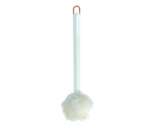 Hemobllo Double-Sided Shower Brush with Long Handle for Exfoliating and Removing Dead Skin, Dual-use Bath Scrubber with Abs Plastic Handle and Soft Pet Nylon Bristles for Household Bath