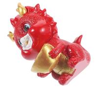 Hemobllo Dragon Zodiac Resin Craft Figurine for Desktop Adornments Chinese Year Table Decoration