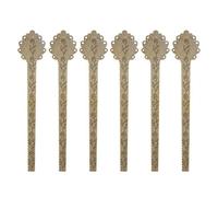 Hemobllo Drawing Template Ruler Metal Ruler 10Pcs Vintage Pendant Tool for Classroom and Office Stationery