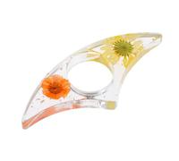 Hemobllo Dried Flower Bookmark Book Page Holder Clip 3.5x0.8x0.1 Inch Creative Design Convenient Finger Placement Versatile Use Book Accessories for Reading Students Writers