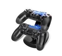 Hemobllo Dual Usb Controller Charging Station with Led Indicator Fast Charging Dock for Slim and Pro Controllers Compact Design Black