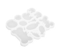 Hemobllo Durable Silicone Collar Tag Molds for Dog and cat Fish Shapes Flexible DIY Resin Craft Kit for Pet Name Tags Keychain Charms Jewelry Making