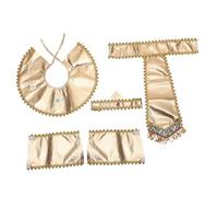 Hemobllo Egyptian Costume Accessory Pharaoh Belt Sleeve Collar Headpiece for Halloween Cosplay Party Lightweight Comfortable for Boys