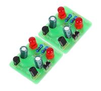 Hemobllo Electronic DIY Soldering Kit 2 Sets with Multivibrator Blinking Light Module for Beginners Practice Projects Including Oscillation Effects for School Use