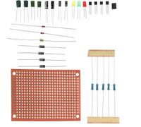 Hemobllo Electronics Practice Kit Soldering Accessories for Beginners with Universal Board and Basic Component Identification for Skill Training and DIY Circuits