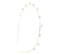 Hemobllo Elegant Wedding Pearl Headpiece for Women Alloy Hairband with Rhinestone Decoration Classic Bridal Hair Accessories for Party and Wedding