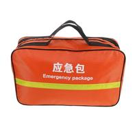Hemobllo Emergency Response Bag for Flood Evacuations and Field Emergencies, Orange Nylon Survival Bag with Robust Construction, Easy Portability, Multi-Compartment Design, 44.5x28x13.5cm