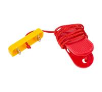 Hemobllo Emergency Stop Key with Double Prong Plug 2-pin Treadmill Safety Switch Clip for Running Machine Fitness Equipment Replacement Uk