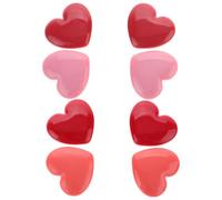 Hemobllo Empty Lipstick and Eyeshadow Containers with Mirror 8pcs Heart Shaped Refillable Makeup Dispenser, Easy to Carry Cosmetic Storage for Makeup Wherever and Whenever