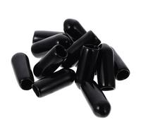 Hemobllo End Caps Make more Comfortable Black Rubber 100pcs and for DIY Accessories to Prevent Band Injury Hair Hoops and Hair Bands