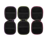 Hemobllo Essential Oil Roller Ball Carrying Case Sturdy Oxford Fabric Scratch-Resistant Pouch for Travel and Home Nail Polish and Oil Bottles