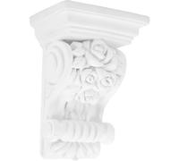 Hemobllo European Style Corbels Carved Corbels for Ceiling Corners and Doorways Lightweight Polyurethane Home Factory Primed Paintable Indoor Outdoor Decorative Support 5.51 X 3.94 X 2.56 in